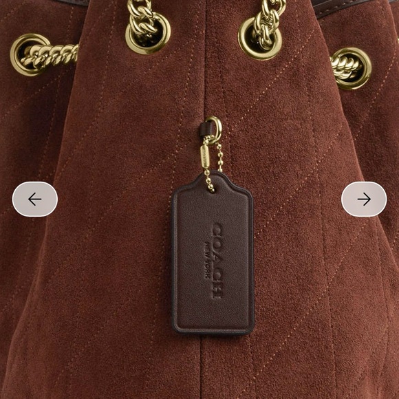 Coach Evelyn Shoulder Bag With Quilting - Picture 7 of 9